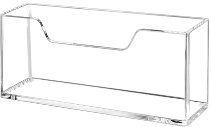 Dispenser portatovaglioli – Moderno organizer per fazzoletti da pranzo, in acrilico trasparente con design, supporto per asciugamani per gli ospiti, decorazione da tavolo, accessorio per la casa e la