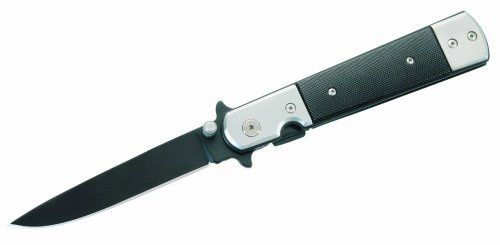 Herbertz Einhandmesser, Stahl 420, Aluminium-Heft, beschichtete Klinge