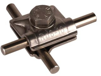 Dehn 390559 – Dreistockklemme MV Schraube 8 – 10 mm NIRO V2 A