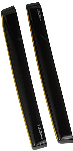 ClimAir Windabweiser Master Schwarz (Hinten) kompatibel mit Volkswagen Golf VI 5-türer 2008-2012 | kompatibel mit Volkswagen Golf VI 5-türer 2008-2012