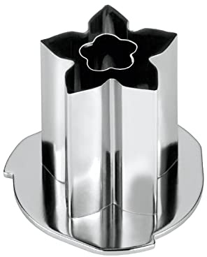 triangle 90 849 02 10 Gemüseausstecher-Set, Stahl, Silber/rot, 29,5 x 3 x 4 cm