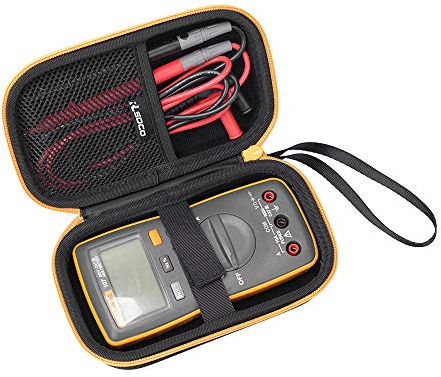 RLSOCO Hard Case for Fluke 101/106/107 Digital Multimeter | Storage Meter Case with YKK Zipper for Palm-Sized Digital Multimeter|Dustproof, Water-repellent,Scratch Protection Carry Bag