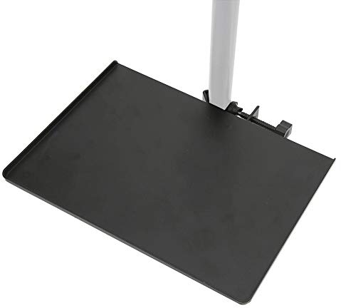 Zunate Microphone Stand Tray, Multifunction Sound Card Mobile Phone Clip-on Bracket Rack Shelf Holder Support 360 Degrees Rotation for Laptop Camera Music Sheet Instrument, 5.51x7.87 Inch