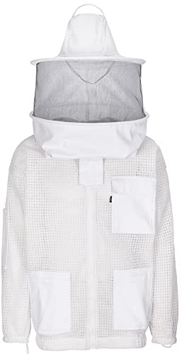 Exner 616 – Chaqueta de apicultor con sombrero, artículo 100% algodón (apicultor) Blanco XL