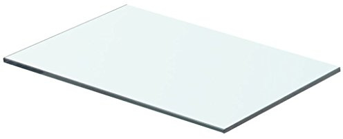 Tidyard Regalboden Glasregalboden Glasregal Glasablage Badablage Duschablage Glasboden Wandablage Badregal für Badezimmer, Glas Transparent 40 cm x 20 cm