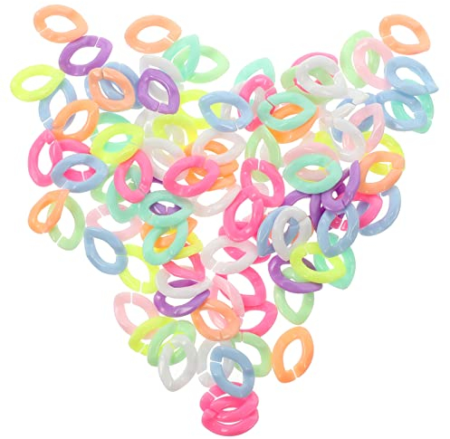 COHEALI 300stücke Bunte Acrylkette Für -schmuckherstellung Kreative Bastelketten Mit Handgefertigten Verzierungen Und Charmanten Accessoires Für Und Armbänder
