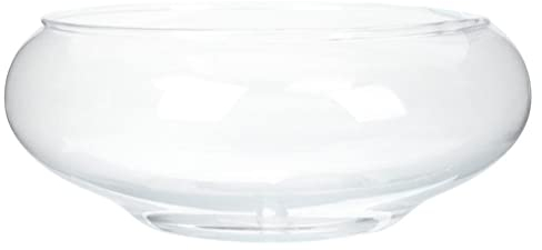 Alipis Betta Tank Glass Planter Bowl Terrarium Succulent Planter Air Plant Hydroponic Display Floating Candles Decorative Centerpiece Floral Container Home Decor L Round Fish Bowl