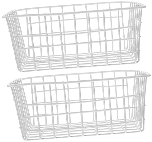 UPKOCH 2 Uds Cesta De Almacenamiento En El Congelador Cesta De Almacenamiento De Alambre Cesta De Estante De Despensa Organización De Despensa Contenedores Organizadores De Congelador