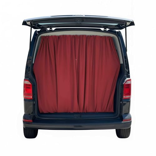 OMAC Sonnenschutz Heckklappe Gardinen für Citroen Jumper H2 Rot 2tlg