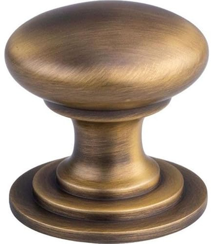 Carlisle Brass Solid Victorian Cabinet Knob, Antique Brass (38mm Diameter)
