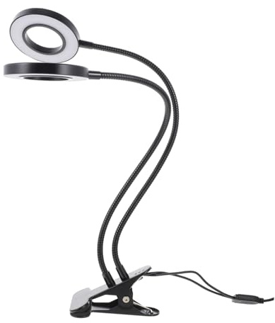 Kisangel Clip Design Dual-Headed LED Plant Grow Light with USB Power, Aluminium Alloy and Abs Material, for Indoor Plant Growth and Greenhouse Use