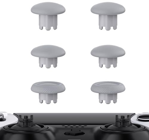 eXtremeRate Joysticks Ajustables para ps5 Edge Control Thumbsticks Intercambiables Tapas de Joystick Analógicas para ps5 Edge Mando-Control & Joysticks Base NO Incluido(New Hope Gray)