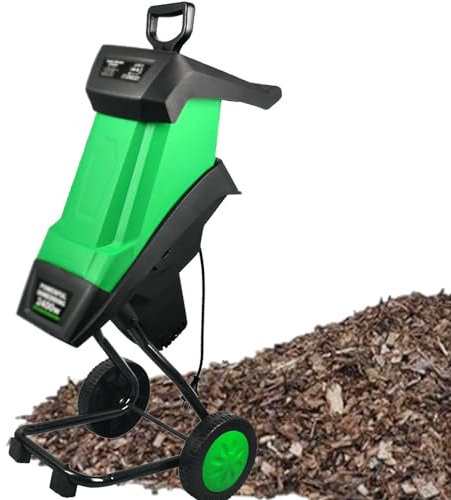 SACLMD Electric Wood Chipper,Leaf Branch Shredder,Wood Chipper Shredder,Garden tool wood shredder,with Collecting Bin,for Garden,Yard