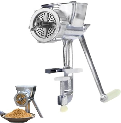 WAXCMXYH Manuelle Futterpellet-Maschine, manuelle Tierfutter-Pellet-Maschine, Edelstahl-Fisch, Hund, Katze, Geflügel, Kaninchen, Haustierfutter, Pellet-Mell, Herstellungsmaschine