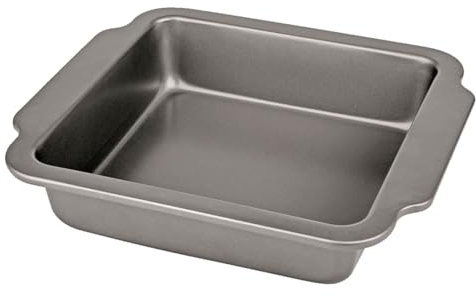 Tradineur - Molde de Acero Cuadrada para lasaña - 2 Capas Antiadherente - Apto para Lavavajillas - Fácil Limpieza - 6 x 30 x 27 cm