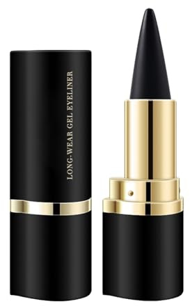 Gihioue Crayon Eye-liner Noir, Crayon Pour Les Yeux En Gel Longue Durée, Imperméable, Imperméable Et Résistant Aux Taches, Crayon Gel Pour Eye-liner Noir Pour Créer Divers Looks D'eye-liner