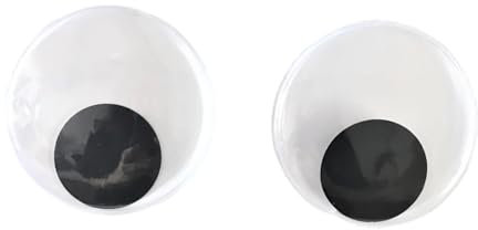 Dickly Wackelaugen, Klebeaugen, großer Deko-Stick, bewegliche Augen, selbstklebend, für Partys, Halloween, animierte Puppenfotos, Durchmesser 12cm