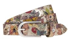 Tamaris Leder Gürtel Leather Belt W75 Gold - Multicolor bunt
