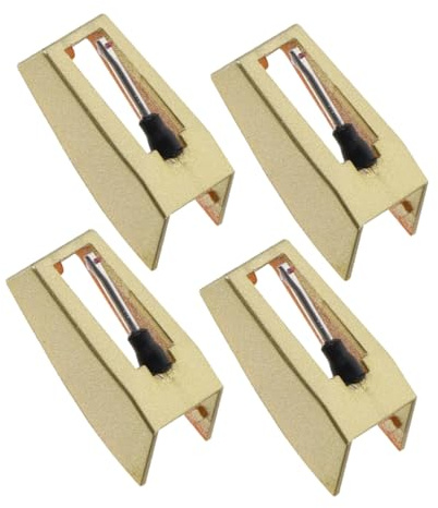 SECFOU 4piezas Agujas De Repuesto para Tocadiscos De Vinilo Compatibles Fonógrafos Antiguos Brazo De Aluminio