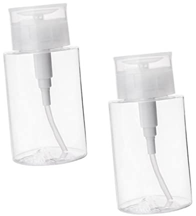 PAMINGONO 2pcs Press The Liquid Bottle Petg Empty Bottles for Travel Storage Portable Cosmetics Refillable Reusable for Makeup Water Travel Containers Mist Function