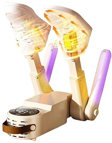 Secador rápido de zapatos con esterilización de ozono, secado a 360°, calentamiento en un segundo, hornea 2 pares