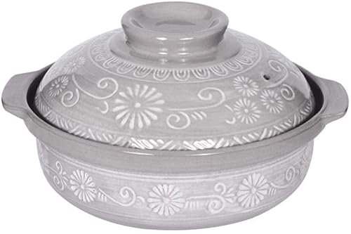CWCQGH Pentola in Terracotta Pentola in Terracotta per stufati Pentola in Ceramica Pentola in Terracotta - Pentola Multiuso, conduzione Rapida del Calore, Resistente all'Usura,B-4000ml