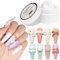 MIZHSE Solid Builder Gel for Nails White Non-Stick Solid 3D Sculpting Gel for Nail 3D Carving Extension Decoration DIY for Salon at Home Need Lamp Cure