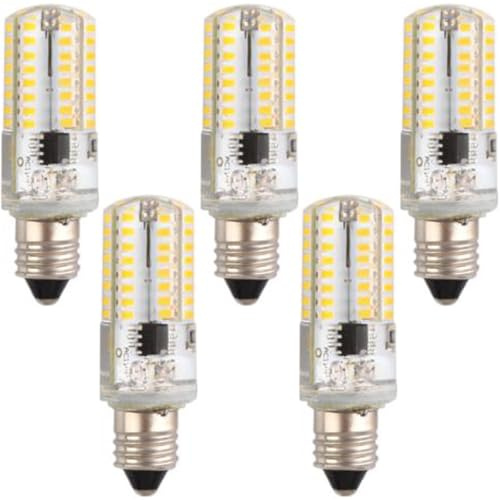 E11 Ampoule LED 3W, Ampoules LED 5pcs, 300LM, 3W équivalent à 30W halogène, AC220V, Angle de Faisceau 360 °, Dimmable pour l'éclairage Domestique(Cool White 6000K)