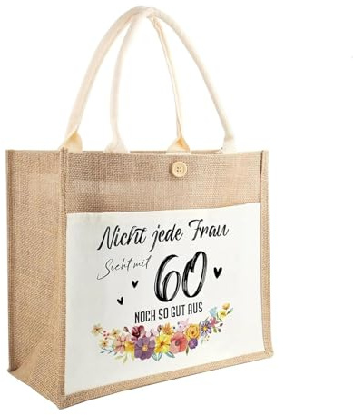 LERANXIN Jute Brauttasche, 31 × 25cm Jute Tasche, Baumwolltasche Tote Bag, Sackleinen Wasserdicht Einkaufstasche Strandtasche für Hochzeit, Einkaufen, Ausgehen und Campen