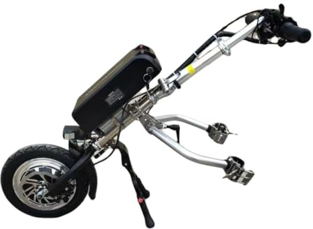 Kit motorisation Fauteuil Roulant Dispositif de traction pour accessoire pour vélo à main électrique, système d'amortisseur de traction 500 W, tweeter, batterie 48 V 15 Ah/17 Ah, autonomie 6