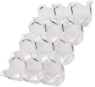 PENIKOKO Contenitore per Uova in Acrilico Trasparente Porta Uova Anti-collisione 12 Scomparti Organizer Pratico e Resistente per Frigorifero e Cucina