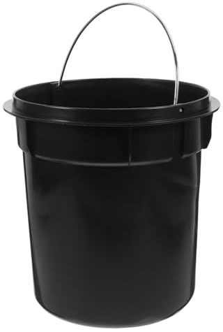 iplusmile Cubo Basura Interior Plástico con Asa para Baño y Uso Revestimiento Redondo Resistente y Portátil para Contenedor Reciclaje Hogar y Oficina