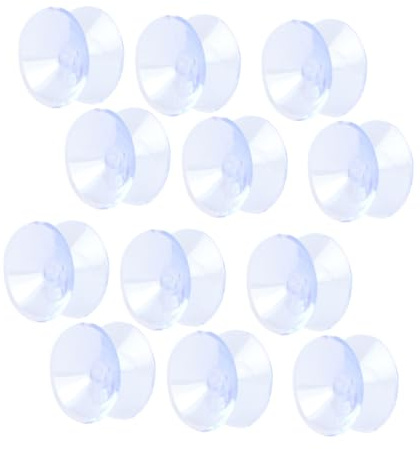 GALPADA 30 pièces Ventouses Double Face Transparent pour Table Verre Antidérapantes Réutilisables Protection Invisible Stabilisation Facile
