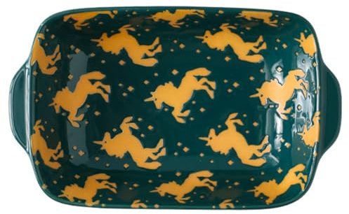 Fuentes para hornear de 22 cm, juego de utensilios de porcelana para cocinar, fuente rectangular de cerámica, fuentes para lasaña, pasteles, cenas, banquetes, aptas para horno y mi(Size:8.7in,Color:D)
