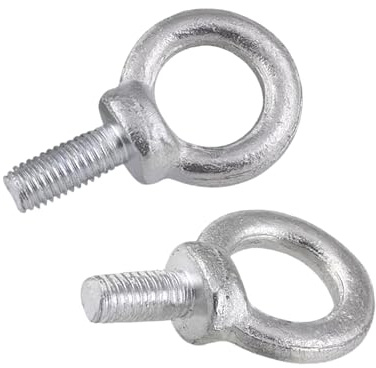 Anneau à Œil en Acier Galvanisé, M14 x 25 mm (2 Pièces), pour Levage, Suspension, Intérieur et Extérieur