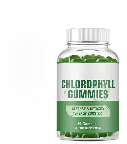 BPZAQXWSC Gomitas de clorofila: apoya el rejuvenecimiento corporal, la vitalidad corporal, la desodorización natural, la desintoxicación del hígado, el metabolismo