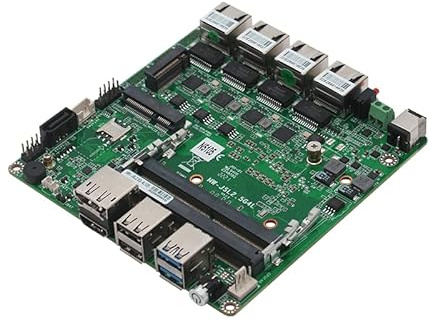 J6412 Carte mère à routage doux, carte mère Nano ITX/12 x 12 cm, 2 x DDR4 ~ 32 Go, fente d'extension/modules M-PCIE/WiFi/3G/4G, USB 3.0, M.2 (NVME), SATA3.0, 2,5 GbE LAN