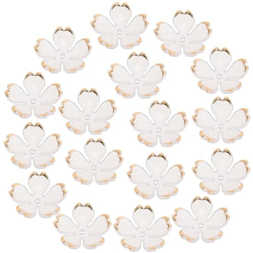 FONDOTIN 100 Pezzi Ciondoli Acrilici Fiore di Ciliegio per Realizzare Forcine e Copricapi Fai da Te, Accessori Leggeri per Creazione Gioielli e Forniture Artigianali Quotidiane