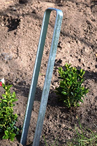 KUHEIGA 1 x Bodenanker, verzinkt, Länge 40cm für Rosenbogen Blumenhilfe Obelisk und mehr!