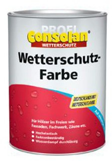 Consolan Wetterschutzfarbe 2,5 Liter Braun