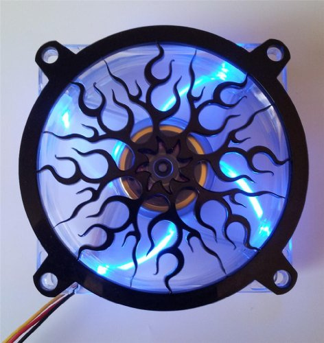 Custom Acrylic Flame Computer Fan Grill 140mm