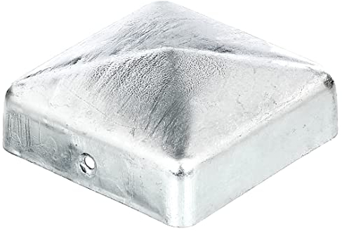 Alberts 205805 Pfostenkappe für Holzpfosten | flache Form | feuerverzinkt | 70 x 70 mm