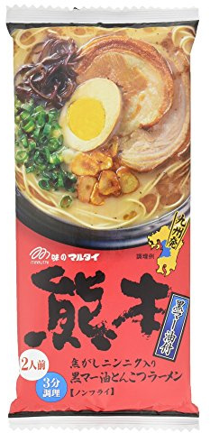 MARUTAI Kumamoto Tonkotsu Instant Noodle Soup Ramen Non-fried For 2 servings