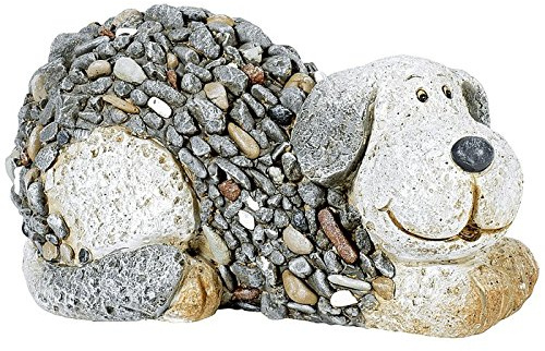 Gartenfigur 'Hund'm.Steindekor (1 Stück)