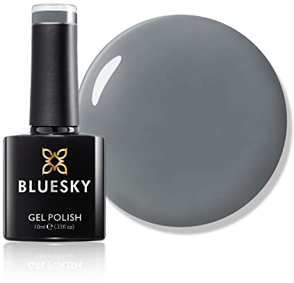 Bluesky Gel Nail Polish, Liquorice Allsorts Pastel 09, Grey, Light, Pastel Long Lasting, Chip Resistant, 10 ml (Requires Drying Under UV LED Lamp)