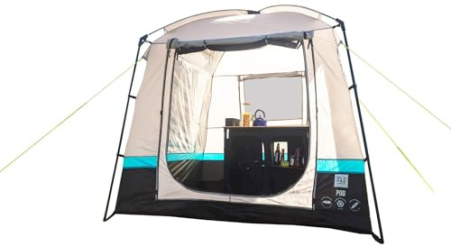 OLPRO Pod Camping Kitchen Tent – 2m x 2m Waterproof Utility Tent with Sewn-In Groundsheet & Windows – Outdoor Cooking Shelter, Camping Storage or Toilet Tent