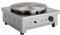 METRO Professional Crepiera Elettrica GCP1040, Acciaio Inox/Ghisa non Rivestita, 3000W, Ø Piastra: 40cm, Temperatura: 50-300°C, Piedini Antiscivolo, Argento