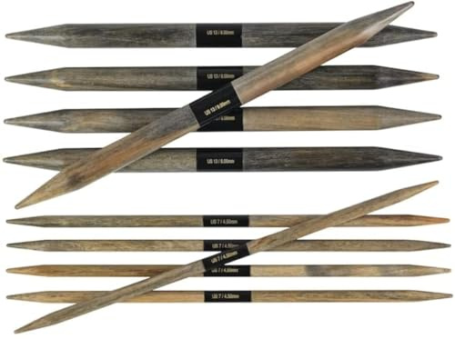 Lykke Driftwood Stricknadeln, Doppelspitze, 20,3 cm, 5 Stück (US 5/3,75 mm)