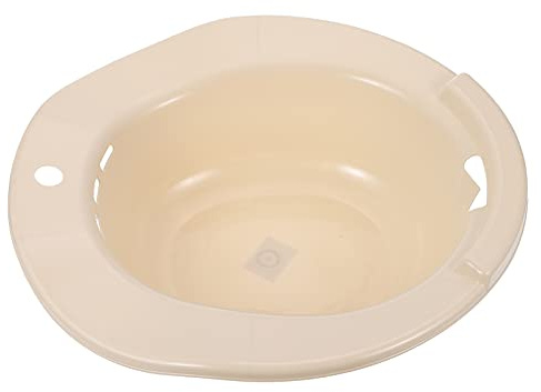Healifty Sitz Bath for Toilet Seat Postpartum Care Wash Basin Squat Free Design Soaking Tub for Women Elderly Pregnancy Bathroom Safety Aid 15.35X14.37X3.93In