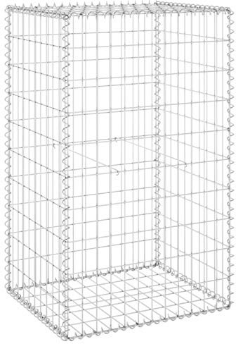Yolola Gabionen Wand Gabionenkorb Gabionen Steinkorb Sichtschutz & Lärmschutz Trenn-Wand Gitter |Gabionen-Wand mit Steinen befüllbar Steinwand 60 x 50 x 100 cm